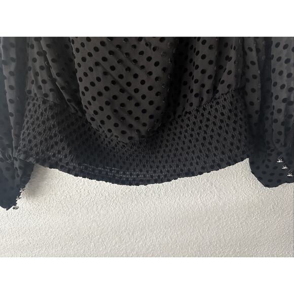 White House Black Market Womens Gothic Fairycore Romantic Silk Blouse Size 10 - Picture 8 of 10